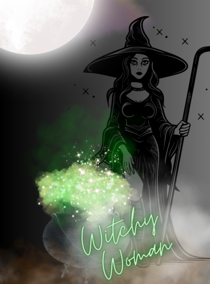 Witchy Woman Halloween Phone Wallpaper